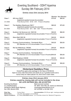 Entry Form 9th Feb indd