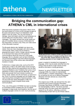 ATHENA`s CML in international crises