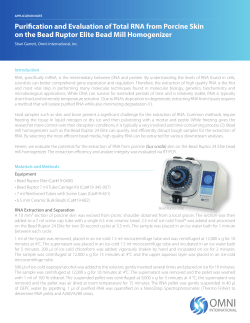Purification of Total RNA from Porcine Skin