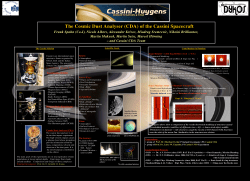 The Cosmic Dust Analyser (CDA) of the Cassini Spacecraft