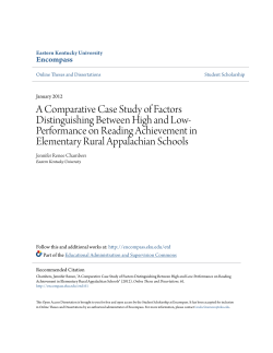 A Comparative Case Study of Factors Distinguishing Between High
