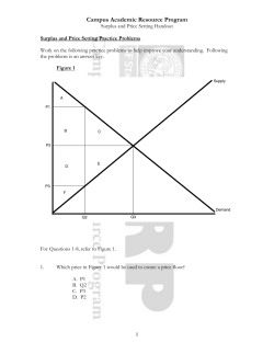 Surplus And Price Setting Practice Problems