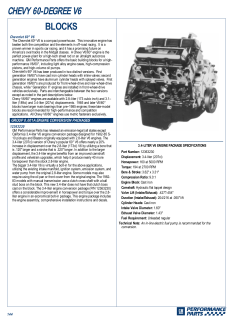 CHEVY 60-DEGREE V6 BLOCKS