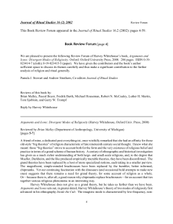 Book Review Forum