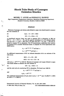 Shock Tube Study of Cyanogen Oxidation Kinetics