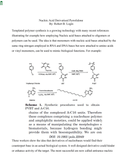 Nucleic Acid Derivatised Pyrrolidone By: Robert B. Login Templated