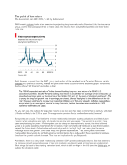 The Point of Low Return