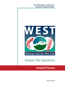 Sample Test Questions - Washington Educator Skills Tests