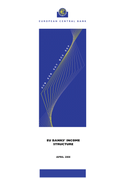 Eu banks` income structure