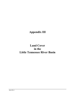 Appendix III - Land Cover in the Little Tennessee River Basin