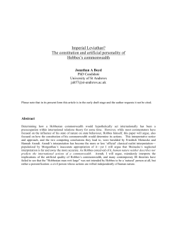 Imperial Leviathan? - British International Studies Association