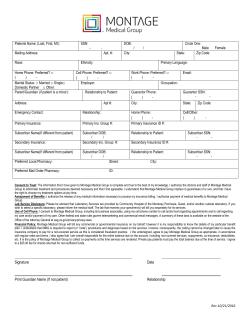 Patients Name - Community Hospital of the Monterey Peninsula