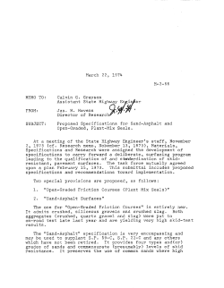 Porous Sand-Asphalt Mixtures - UKnowledge