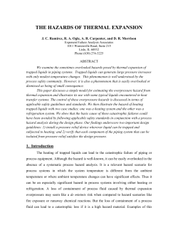 the hazards of thermal expansion