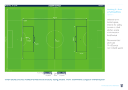 Marking 9 v 9 on a Full Size Pitch Option 1 Where there is limited