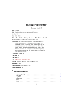 Package `openintro`