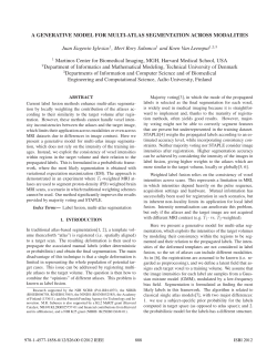 A generative model for multi-atlas segmentation across