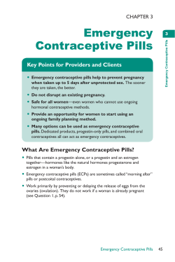 Emergency Contraceptive Pills