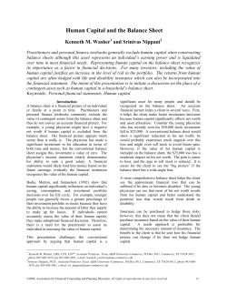 Human Capital and the Balance Sheet