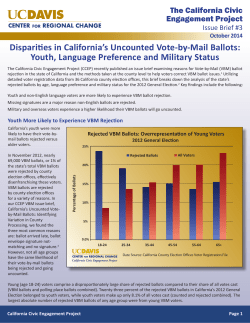 Disparities in California`s Uncounted Vote-by