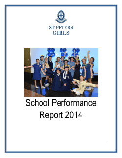 School Performance Report 2014