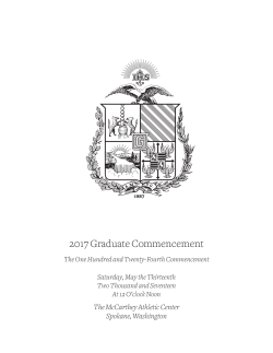 Graduate Ceremony Booklet
