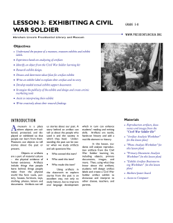 Lesson 3 Exhibiting a Civil War Soldier