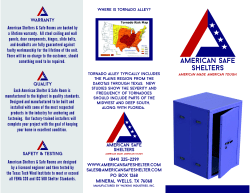 See our brochure - American Safe Shelters