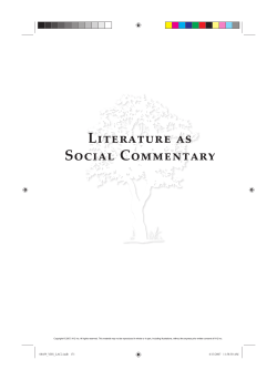 Literature as Social Commentary