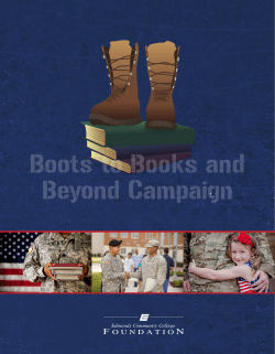 Boots to Books and Beyond Campaign