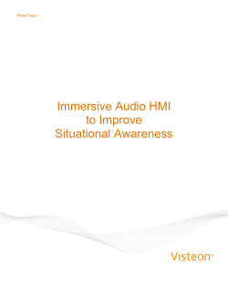Immersive Audio HMI to Improve Situational Awareness
