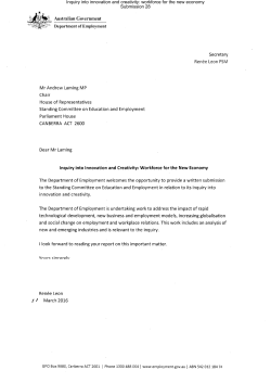 Inquiry into innovation and creativity: workforce for the new economy