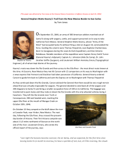 General Stephen Watts Kearny`s Trail from the New Mexico Border