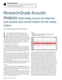 Research-Grade Acoustic Analysis: Determining precise and