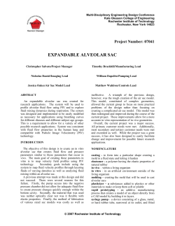expandable alveolar sac - Edge - Rochester Institute of Technology