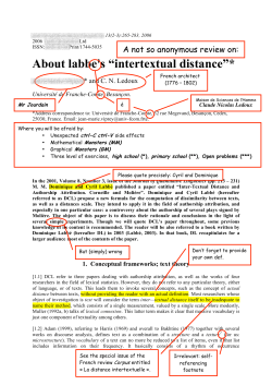 About labbe`s “intertextual distance”