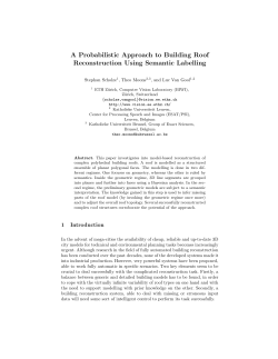 A Probabilistic Approach to Building Roof Reconstruction Using
