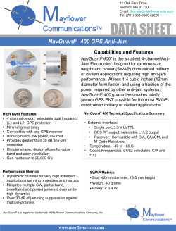 NavAssureTM Single Die SAASM GPS Receiver