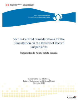 printer friendly pdf - the Federal Ombudsman for Victims