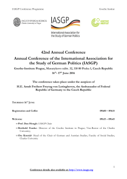 Prag IASGP programme 2016