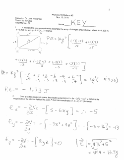 Midterm 2 Solutions Nov. 10, 2010