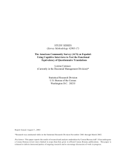 The American Community Survey (ACS) en