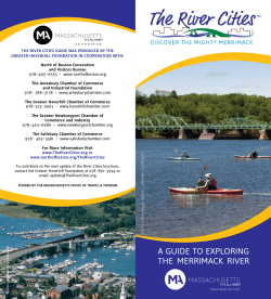 A GUIDE TO EXPLORING THE MERRIMACK RIVER