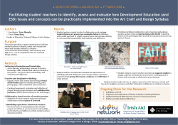 Facilitating student teachers to identify, assess and evaluate how