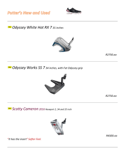 Odyssey White Hot RX 735 inches
