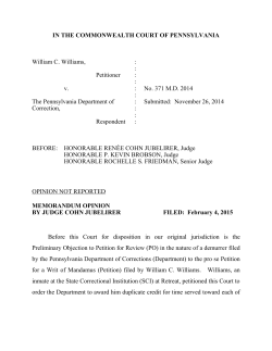 No. 371 MD 2014 - Pennsylvania Courts