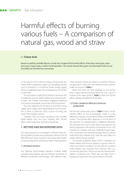 Harmful effects of burning various fuels