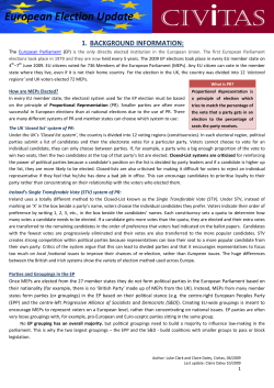 2009 EU Elections Summary