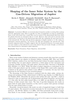 Shaping of the Inner Solar System by the Gas