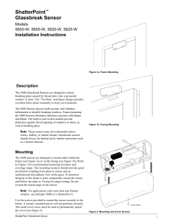 ShatterPoint™ Glassbreak Sensor